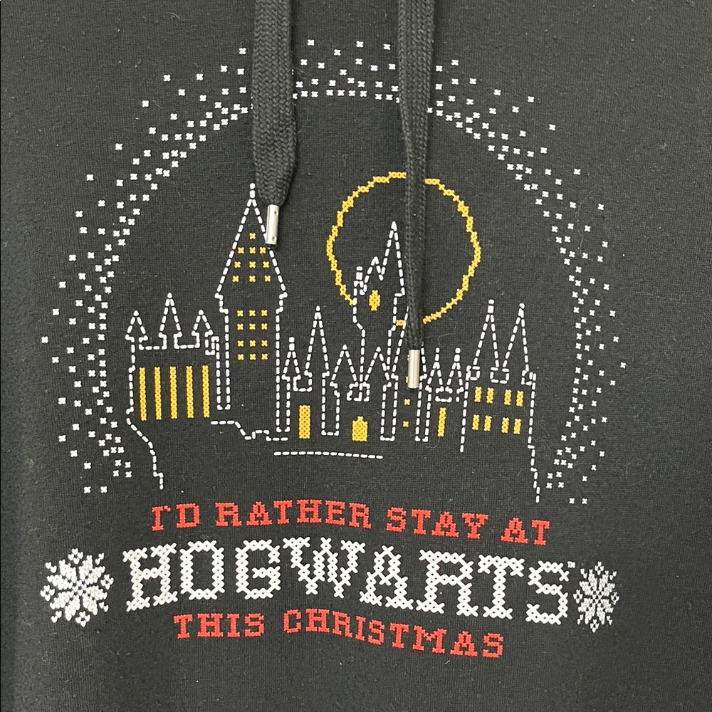 Ardene Black Hogwarts Christmas Hoodie